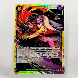 One Piece TCG - Card Game - OP14-120 SEC - Crocodile ENG ENGLISH Secret Rare - Image 1