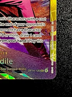 One Piece TCG - Card Game - OP14-120 SEC - Crocodile ENG ENGLISH Secret Rare - Image 3