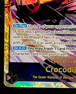 One Piece TCG - Card Game - OP14-120 SEC - Crocodile ENG ENGLISH Secret Rare - Image 4