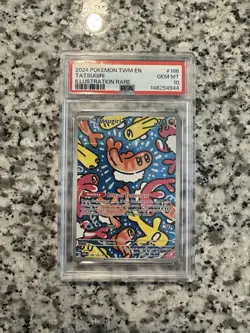Pokemon TCG Tatsugiri Twilight Masquerade Illustration Rare Card 186/167 PSA 10 - Image 1