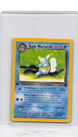 Dark WARTORTLE 46/82 - 1ST EDITION - TEAM ROCKET - VINTAGE Pokemon CARD - NM/LP - Image 1