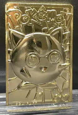 Jigglypuff 1999 Pokemon 23K Gold-Plated Burger King Nintendo Promo Trading Card - Image 1