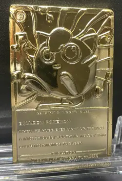 Jigglypuff 1999 Pokemon 23K Gold-Plated Burger King Nintendo Promo Trading Card - Image 3