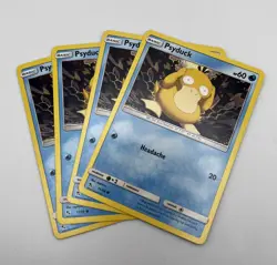 Psyduck 11/68 4x x4 Hidden Fates 2019 Pokemon Card Playset NM/LP - Image 1