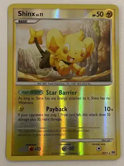 Pokemon Card Shiny Shinx SH12 comes with sleeve good condition - Image 1
