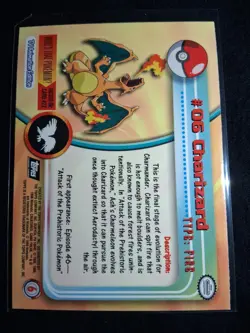 Pokemon Charizard Clear Card #06 TV Animation Black Label NM/M - Image 2