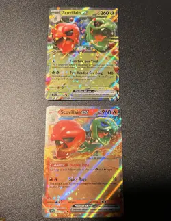 Pokemon TCG Scovillain ex SVP 037/197 & TEF 022/162 Holo English Promo Card Lot - Image 3