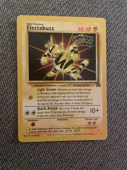 Pokemon TCG Electabuzz Kids WB Presents the First Movie Promo Card #2 - Image 1