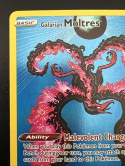 Galarian Moltres SWSH284 Pokemon Crown Zenith Sword & Shield Black Star Promo - Image 4