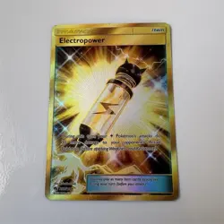 Pokemon Electropower Trainer Secret Rare SM-Lost Thunder 232/214 Full Art Holo - Image 1