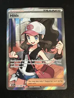 Hilda 164/086 Pokemon White Flare Ultra Rare Full Art Holo NM - Image 1