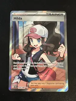 Hilda 164/086 Pokemon White Flare Ultra Rare Full Art Holo NM - Image 3