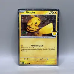 Pikachu 051/162 Swirl Stamped 2026 Pokemon Day 30th Anniversary Pokemon Promo - Image 1