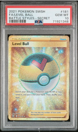 2021 POKEMON SWORD & SHIELD BATTLE STYLES #181 FA/LEVEL BALL BATTLE STYLES-SECRE - Image 1