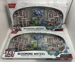 Pokemon Scarlet & Violet 151 Blooming Waters Premium Collection 2 Boxes Venusaur - Image 1