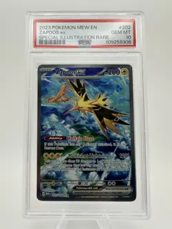 Pokemon Zapdos ex Sv: Scarlet & Violet 151 202/165 PSA 10 Holo Special Illustra… - Image 2