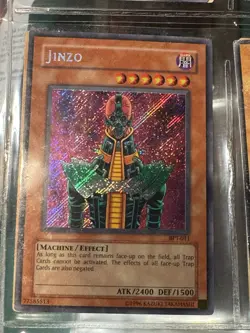 Yu-Gi-Oh! TCG Jinzo BPT-011 Secret Rare Collectors Tin 2003 LP Condition - Image 1