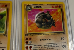 Pokemon FIRST EDITION Card Lot GEODUDE GOLEM NM RARE WOTC Vintage Original - Image 5