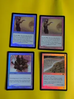 Defender of the order x2,Wall of Hope, Akroma's Devoted LEGIONS FOIL MTG 4 CARD - Image 1