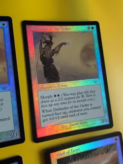 Defender of the order x2,Wall of Hope, Akroma's Devoted LEGIONS FOIL MTG 4 CARD - Image 5