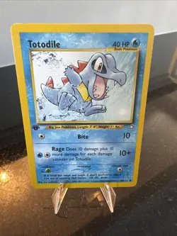 Totodile 80/111 Common 1st Edition Neo Genesis Pokemon Card - Image 1