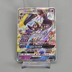 Pokemon TCG Lunala GX Sun & Moon Base Set 66/149 Holo Ultra Rare Card LP - Image 2