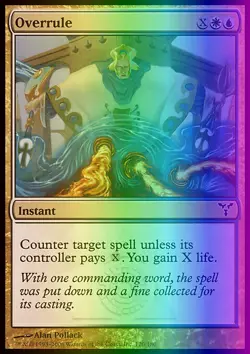 Magic the Gathering MTG Overrule (120) Dissension LP FOIL - Image 1