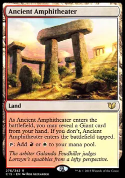Magic the Gathering MTG Ancient Amphitheater (276) Commander 2015 LP - Image 1