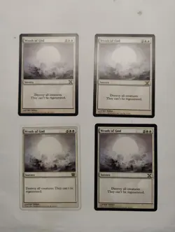 4 X Mtg Wrath Of God Lp - Image 1