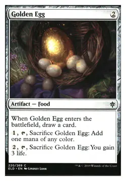 Golden Egg Throne of Eldraine MTG - NM+ - Image 1