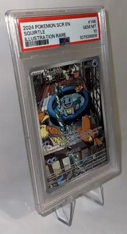 2024 Pokemon SCR EN Squirtle #148 – PSA 10 GEM MINT - Image 3