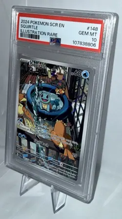 2024 Pokemon SCR EN Squirtle #148 – PSA 10 GEM MINT - Image 4