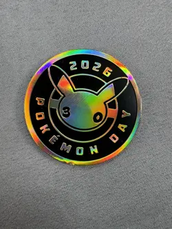 Pikachu 2026 Pokemon Day 30th Anniversary Coin - Image 1