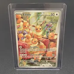 Eevee 188/167 IR - Twilight Masquerade - Holo Full Art - Pokemon Card TCG - NM+ - Image 1