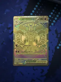 Mega Lucario EX 188/132 Mega Evolution Hyper Rare Gold Card Pokemon TCG - Image 1