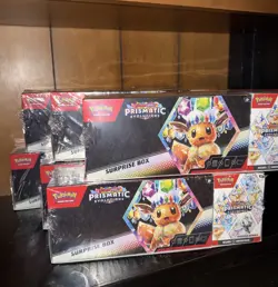 6x Lot - Sam’s Club Pokemon Prismatic Evolutions Surprise Box & Booster Bundle - Image 1