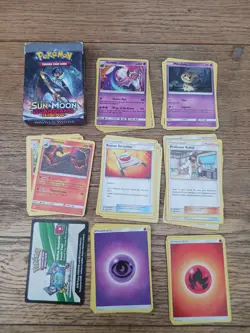 Pokemon TCG Sun & Deck Guardians Rising Hidden Moon cards - Image 1