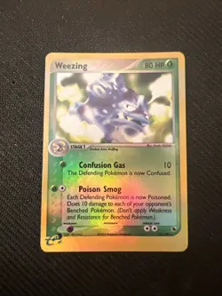 2003 Pokemon Weezing 24/109 Ruby and Sapphire Reverse Holo NM - Image 1