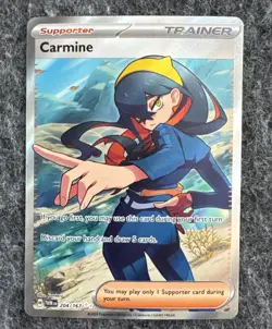 Pokemon TCG Carmine Ultra Rare 204/167 SV06: Twilight Masquerade, NM - Image 1