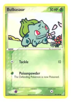 Heavily Played Bulbasaur - 45/100 - Common Pokemon Crystal Guardians - Image 1