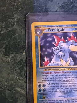 Pokemon TCG Feraligatr 4/111 Neo Genesis Unlimited Holo Rare Vintage - Image 3