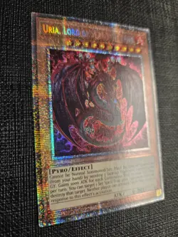 Uria, Lord of Searing Flames MZMU-EN000 Starlight Rare Yugioh Maze of Muertos NM - Image 2