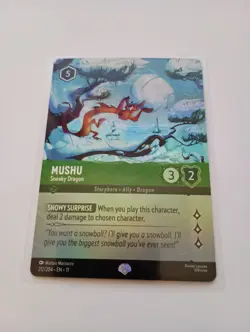 Disney Lorcana Mushu Sneaky Dragon 212/204 Winterspell Epic - Image 1