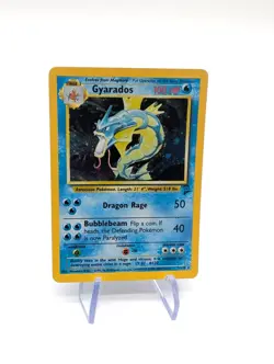 Pokemon Gyarados TCG Base Set 2 Holo Card 7/130 Unlimited Holo Rare MP - Image 1