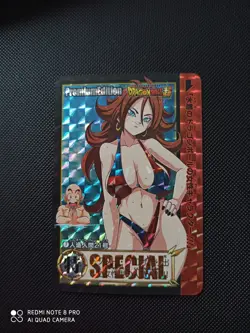 C21 DRAGON BALL Z CARTE CARD GIRL WAIFU PRISM HOLO MANGA PIN UP SEXY ANIME DBZ - Image 1