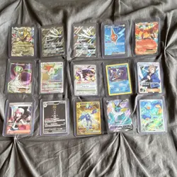 Pokemon TCG Mixed Card Lot 15 Cards Holo Full Art Promo EX GX V VStar And More! - Image 1