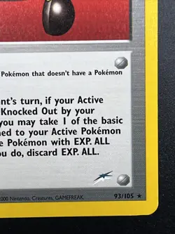 Pokemon EXP.ALL 1st Edition 93/105 Neo Destiny Non Holo Rare Card LP - Image 5