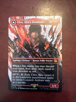 Clive, Ifrit's Dominant Borderless Final Fantasy MTG Card Magic: The Gathering - Image 1