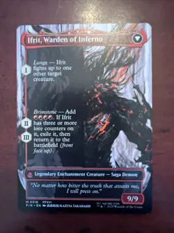 Clive, Ifrit's Dominant Borderless Final Fantasy MTG Card Magic: The Gathering - Image 2