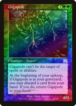 Gigapede FOIL Onslaught PLD Green Rare MAGIC THE GATHERING MTG CARD ABUGames - Image 1